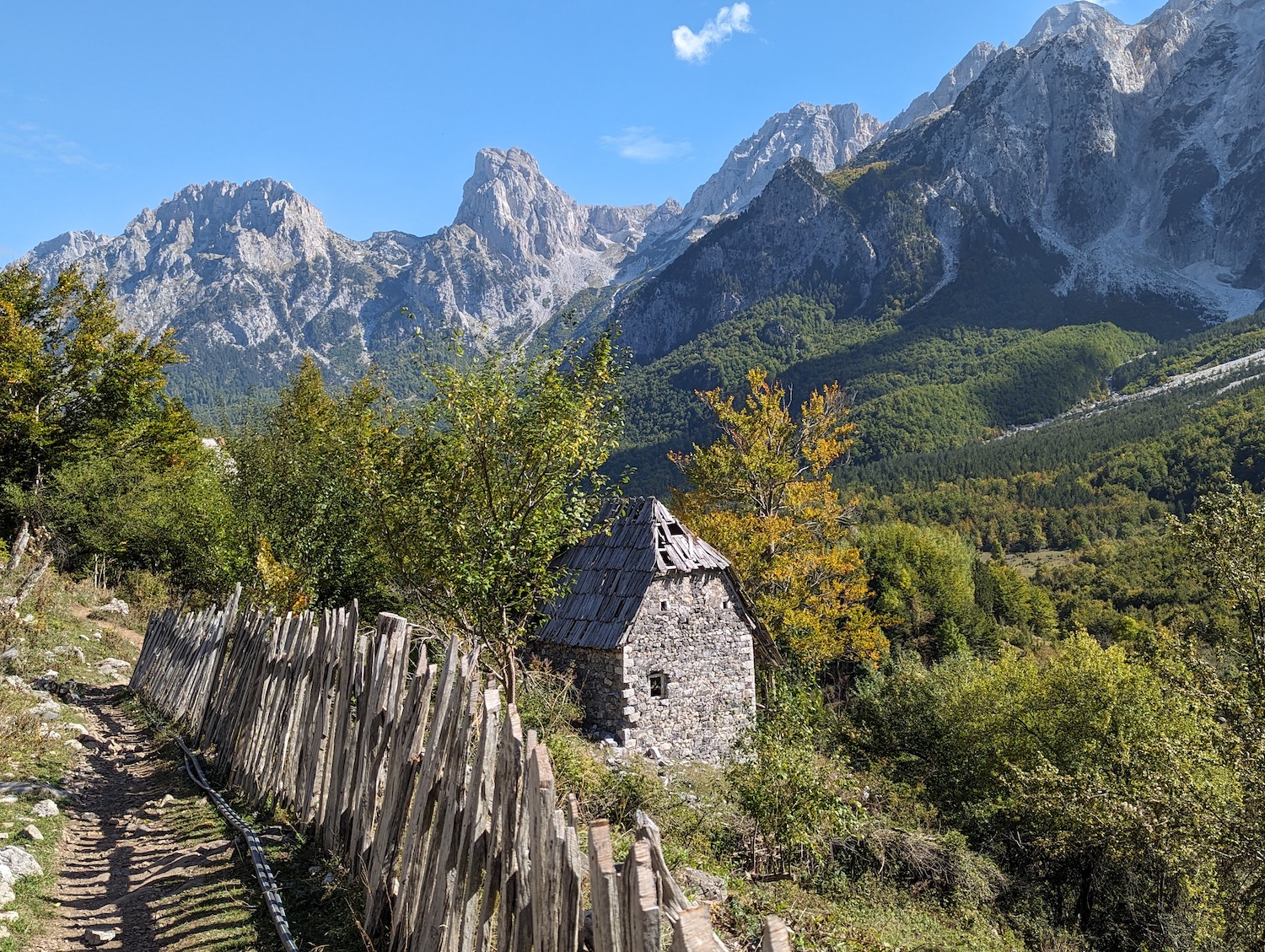 Albanian Alps view